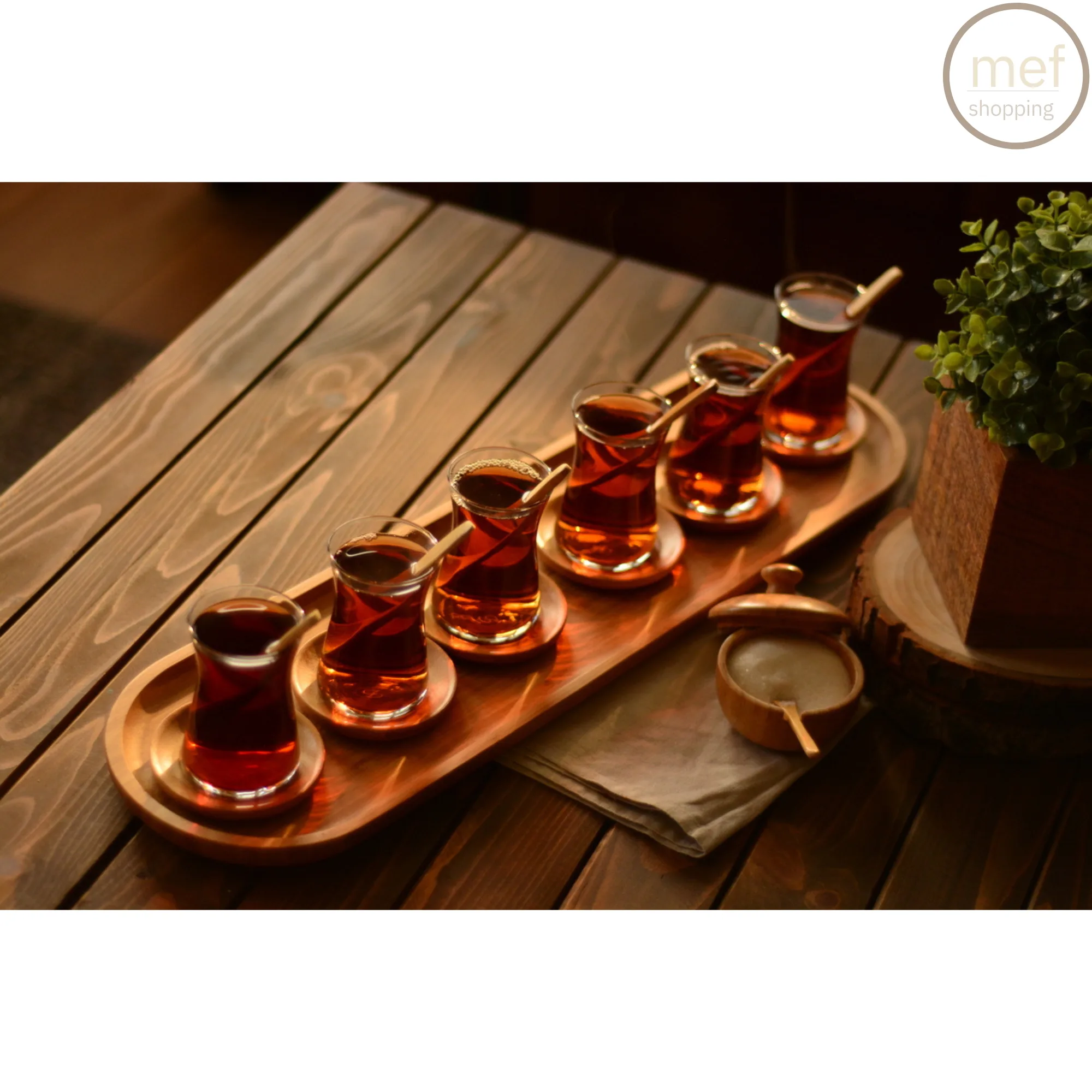 Bambu Dikdörtgen Uzun Tepsi